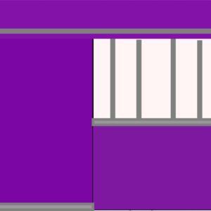 Purple Stall Drape Set