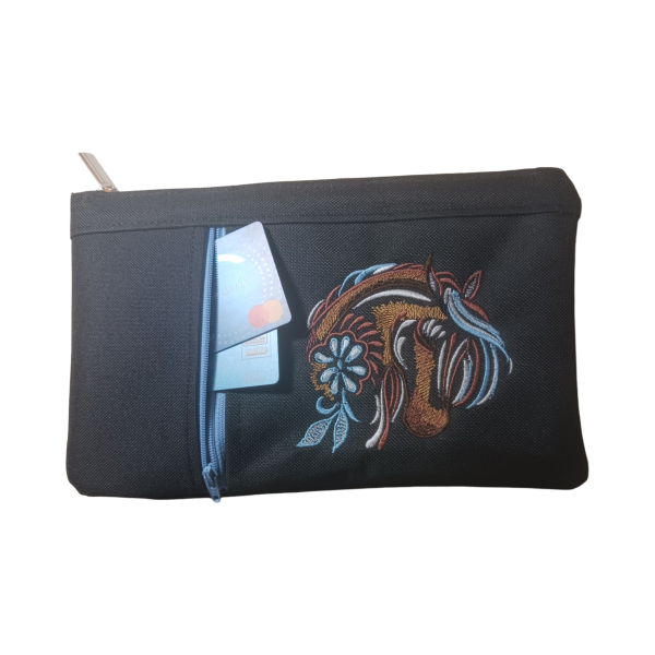 Zippy Zip Clutch Horse Head Bag - Image 4